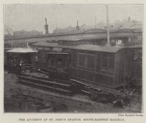 Der Unfall am Bahnhof St. Johns, South-Eastern Railway von English Photographer