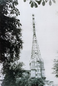 Die Fernsehsendeantenne des Alexandra Palace