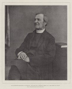 Der designierte Erzbischof von Canterbury, der rechte ehrwürdige Frederick Temple, DD, Lordbischof von London von English Photographer