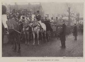 Die Ankunft von Lord Roberts in Cowes