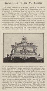 Der Kasten, der Sir William Gatacre von der Stadt Shrewsbury überreicht wurde von English Photographer