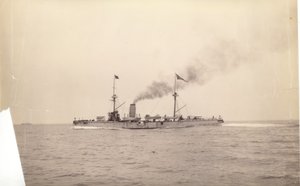 Die "Chih Yuan" auf See, ca. 1886
