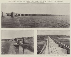 Die Fertigstellung des großen Nil-Damms, Szenen in Assiut und Assuan von English Photographer