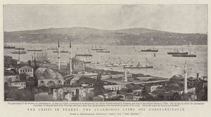 Die Krise in der Türkei, die Wachschiffe vor Konstantinopel von English Photographer