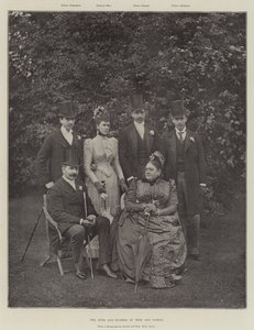 Der Herzog und die Herzogin von Teck und Familie von English Photographer