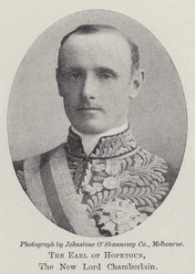 Der Earl of Hopetoun, der neue Lord Chamberlain von English Photographer