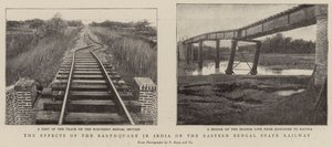 Die Auswirkungen des Erdbebens in Indien auf die Eastern Bengal State Railway
