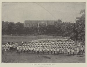 Die ägyptische Armee, ein Infanteriebataillon auf Parade