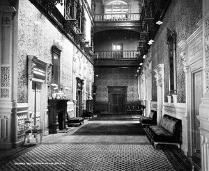 Die Eingangshalle des Vizekönigspalastes, Simla, ca. 1890