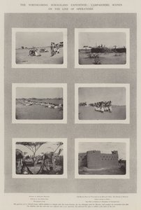 Die bevorstehende Somaliland-Expedition, Kampfszenen entlang der Operationslinie