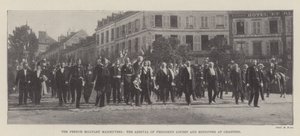 Die französischen Militärmanöver, die Ankunft von Präsident Loubet und Ministern in Chartres