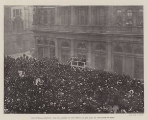 Die Parlamentswahl, die Verkündung des Wahlergebnisses in Newcastle-on-Tyne von English Photographer