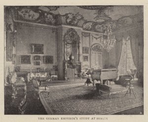 Das Arbeitszimmer des deutschen Kaisers in Berlin