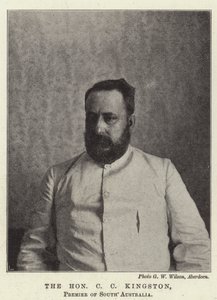 Der ehrenwerte C. C. Kingston, Premier von Südaustralien von English Photographer