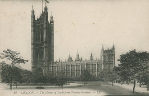 Das Oberhaus von den Victoria Gardens, London von English Photographer