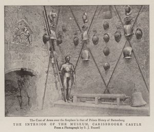 Das Innere des Museums, Carisbrooke Castle von English Photographer