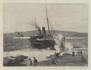 Das Dampfschiff der Isle of Man, Monas Isle, auf den Felsen bei Castletown von English Photographer