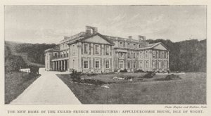 Das neue Zuhause der verbannten französischen Benediktiner, Appuldurcombe House, Isle of Wight von English Photographer