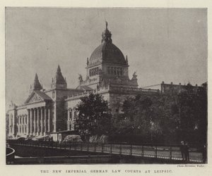 Das neue kaiserliche deutsche Gerichtsgebäude in Leipzig von English Photographer