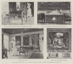 Die neuen Louis XIV, XV und XVI Räume im Louvre, eingeweiht am 20. Mai