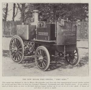 Das neue Motor-Feuerwehrauto, Fire King von English Photographer