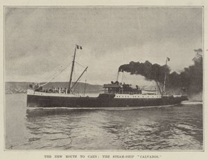 Die neue Route nach Caen, das Dampfschiff Calvados