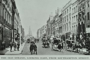 The Old Strand, Blick nach Osten, von Southampton Street, ca. 1890