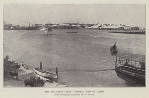 Die philippinische Krise, Gesamtansicht von Iloilo von English Photographer