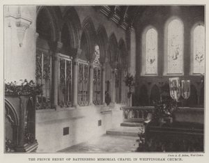 Die Prinz-Henry-von-Battenberg-Gedächtniskapelle in der Kirche von Whippingham von English Photographer
