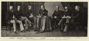 Der scheidende Generalgouverneur von Indien und sein Rat