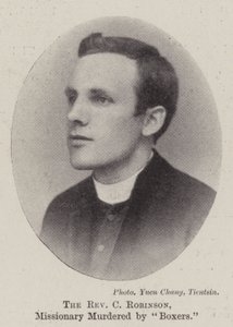 Der ehrwürdige C Robinson, Missionar, ermordet von Boxern von English Photographer