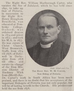 Der rechte Reverend W. M. Carter, neuer Bischof von Pretoria von English Photographer
