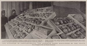 Die Situation in Konstantinopel, die von der Polizei entdeckten armenischen Bomben von English Photographer
