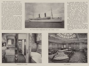 Das Dampfschiff Saxon von English Photographer