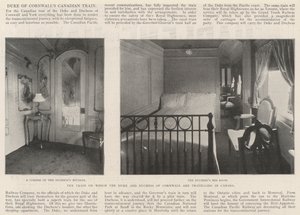 Der Zug, mit dem der Herzog und die Herzogin von Cornwall durch Kanada reisen von English Photographer