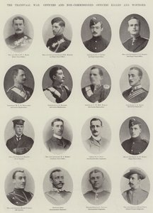 Der Transvaal-Krieg, Offiziere und Unteroffiziere getötet und verwundet von English Photographer