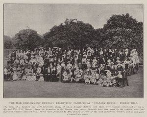 Das Kriegsarbeitsamt, Familien von Reservisten im Stanley House, Forest Hill