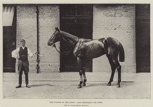 Der Gewinner des Derbys, Lord Roseberys Sir Visto von English Photographer