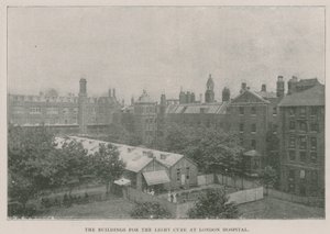Die Gebäude für die Lichttherapie im London Hospital von English Photographer