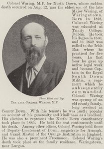 Der verstorbene Colonel Waring, Abgeordneter von English Photographer