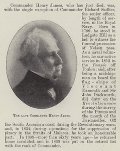 Der verstorbene Kommandant Henry James