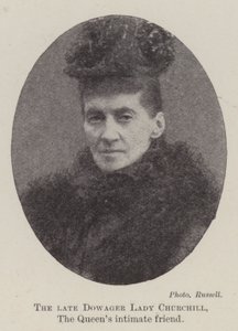 Die verstorbene Lady Churchill, die enge Freundin der Königin von English Photographer
