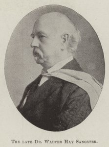 Der verstorbene Dr. Walter Hay Sangster von English Photographer