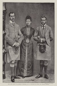 Der verstorbene Herzog von Clarence, Prinzessin Louise (Herzogin von Fife) und Prinz George von English Photographer