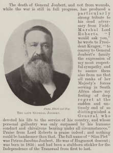 Der verstorbene General Joubert von English Photographer