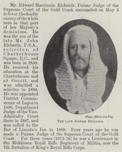 Der verstorbene Richter Richards von English Photographer