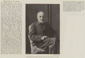 Der verstorbene M de Giers, russischer Außenminister von English Photographer
