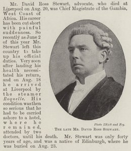 Der verstorbene Mr. David Ross Stewart von English Photographer