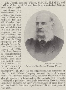 Der verstorbene Herr Joseph William Wilson von English Photographer