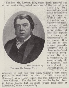 Der verstorbene Mr. Lawson Tait von English Photographer